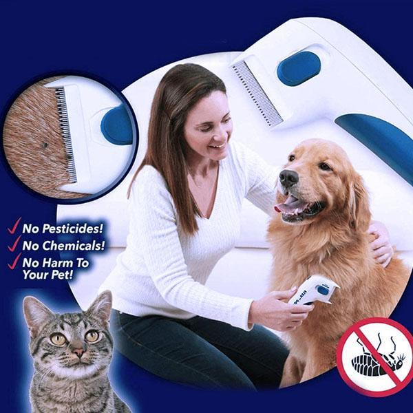 Flea Doctor Electric Pet Flea Removal Brush and Comb